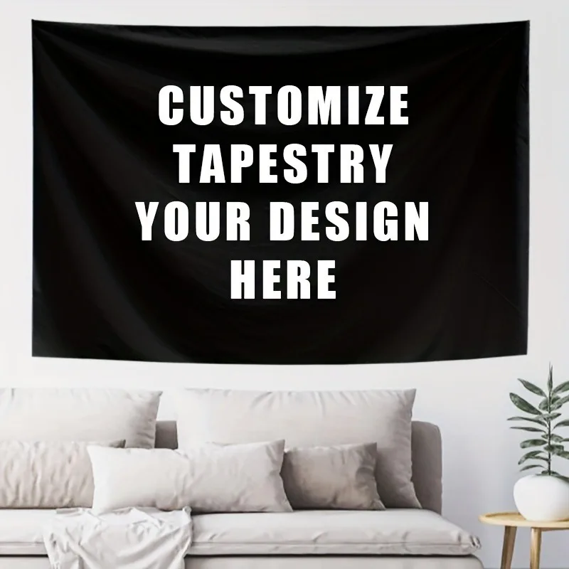 Custom Tapestry Personalized Photo Tapestrys Anniversary, Birthday, Wedding Party Decoration Background Banner Home Decor thumbnail 2