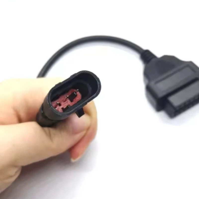 Best For Cfmoto Motorbike 3pin OBD2 Motorcycle Diagnostic Extension Cable 3 Pin Needles To 16pin Female OBD Adapter Connector thumbnail 6