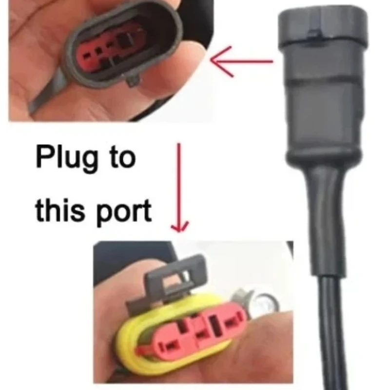 Best For Cfmoto Motorbike 3pin OBD2 Motorcycle Diagnostic Extension Cable 3 Pin Needles To 16pin Female OBD Adapter Connector thumbnail 3