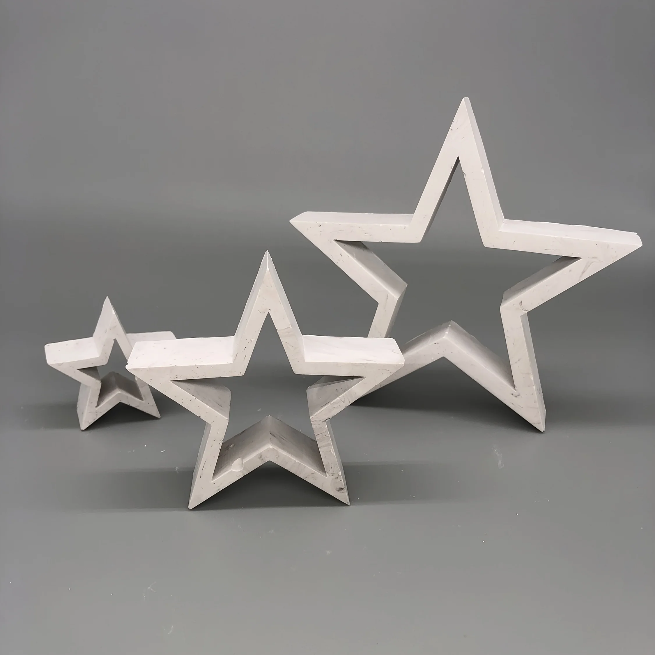 Silicone Hollow Star Molds for DIY Crafts - Pentagram Shaped Resin, Gypsum & Clay Casting Molds for Christmas Tree Decorations thumbnail 6