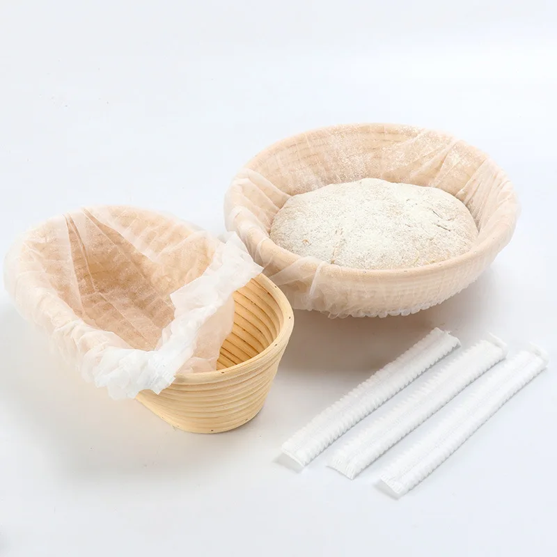 100Pcs Bread Proofing Basket Cloth Liner, Disposable Non-Stick Dough Cover for Sourdough Bread Making - Baking Supplies thumbnail 3