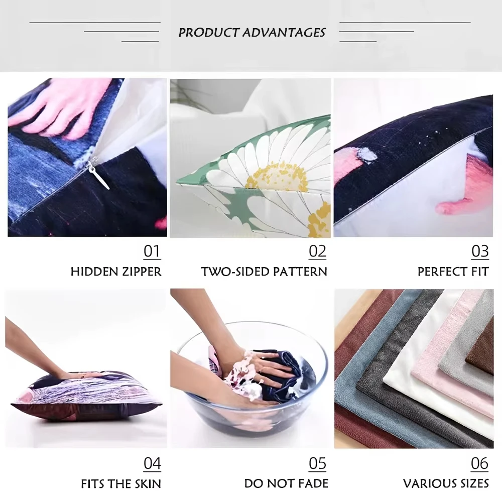 I-Iron M-Maiden Pillowcase Cushions Cover for Sofa Home Decor Items Anime Luxury Pillow Covers Living Room Decoration Cushion thumbnail 5