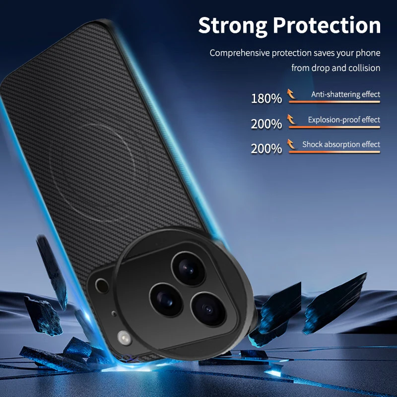 58mm Filter Mount Phone Case for iPhone 17 Pro/Pro Max Magnetic Wireless Charging Magsafe Cover Protective Camera Lens Adapter thumbnail 2