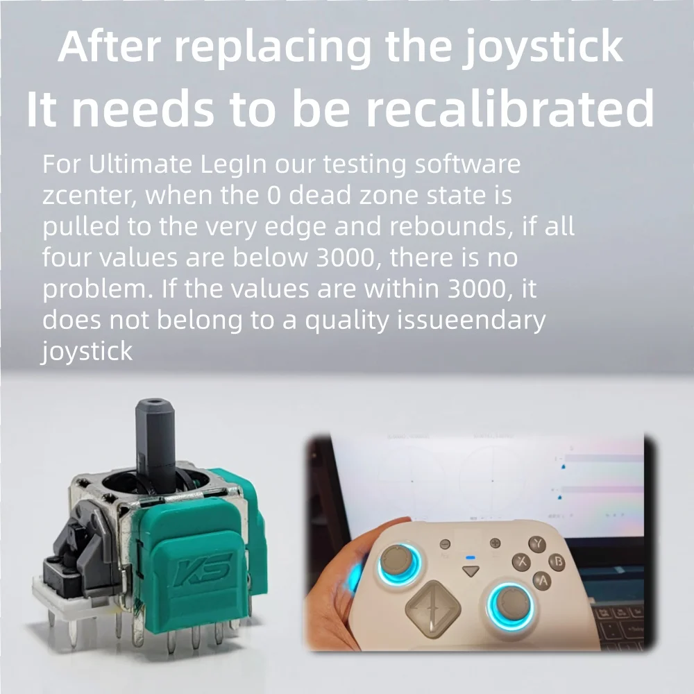 K-SILVER JS13 PRO/GINFULL DS13 TMR Electromagnetic Joystick For ZD Ultimate Legendary Controller Replaceable Anti-Drift Joystick thumbnail 6
