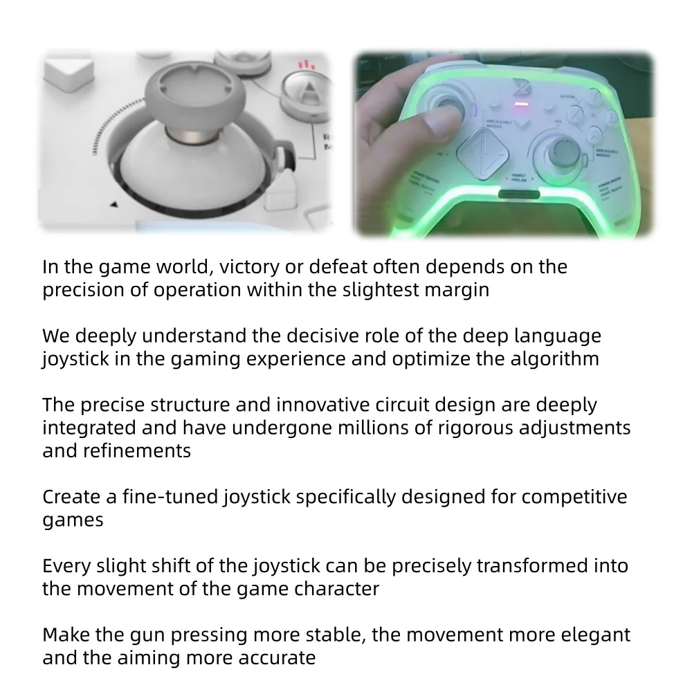 K-SILVER JS13 PRO/GINFULL DS13 TMR Electromagnetic Joystick For ZD Ultimate Legendary Controller Replaceable Anti-Drift Joystick thumbnail 4