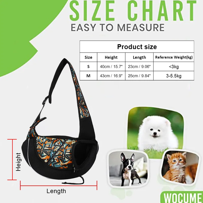Oxford Pet Cat Dog Carrier Backpack Travel Single Shoulder Bag Breathable Mesh Travel Crossbody Bag for Small Dogs Puppy thumbnail 2