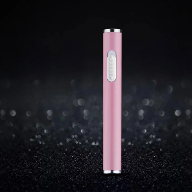 Outdoor Mini Windproof Tungsten Wire Ignition USB Lighter Compact and Portable Button Silent Ignition Electric Lighters Smoking thumbnail 4