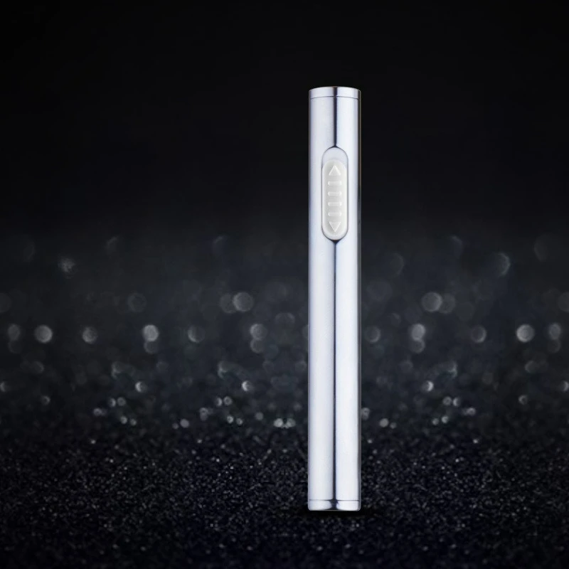 Outdoor Mini Windproof Tungsten Wire Ignition USB Lighter Compact and Portable Button Silent Ignition Electric Lighters Smoking thumbnail 5