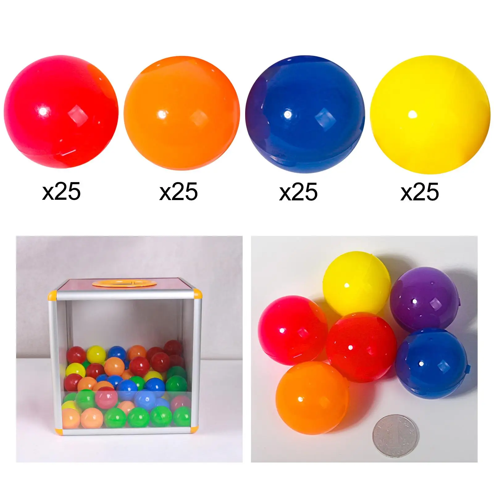 25x Bingo Ball Durable Replacement Fitments Lottery Balls Raffle Balls for Entertainment Market Traveling Household Camping thumbnail 4