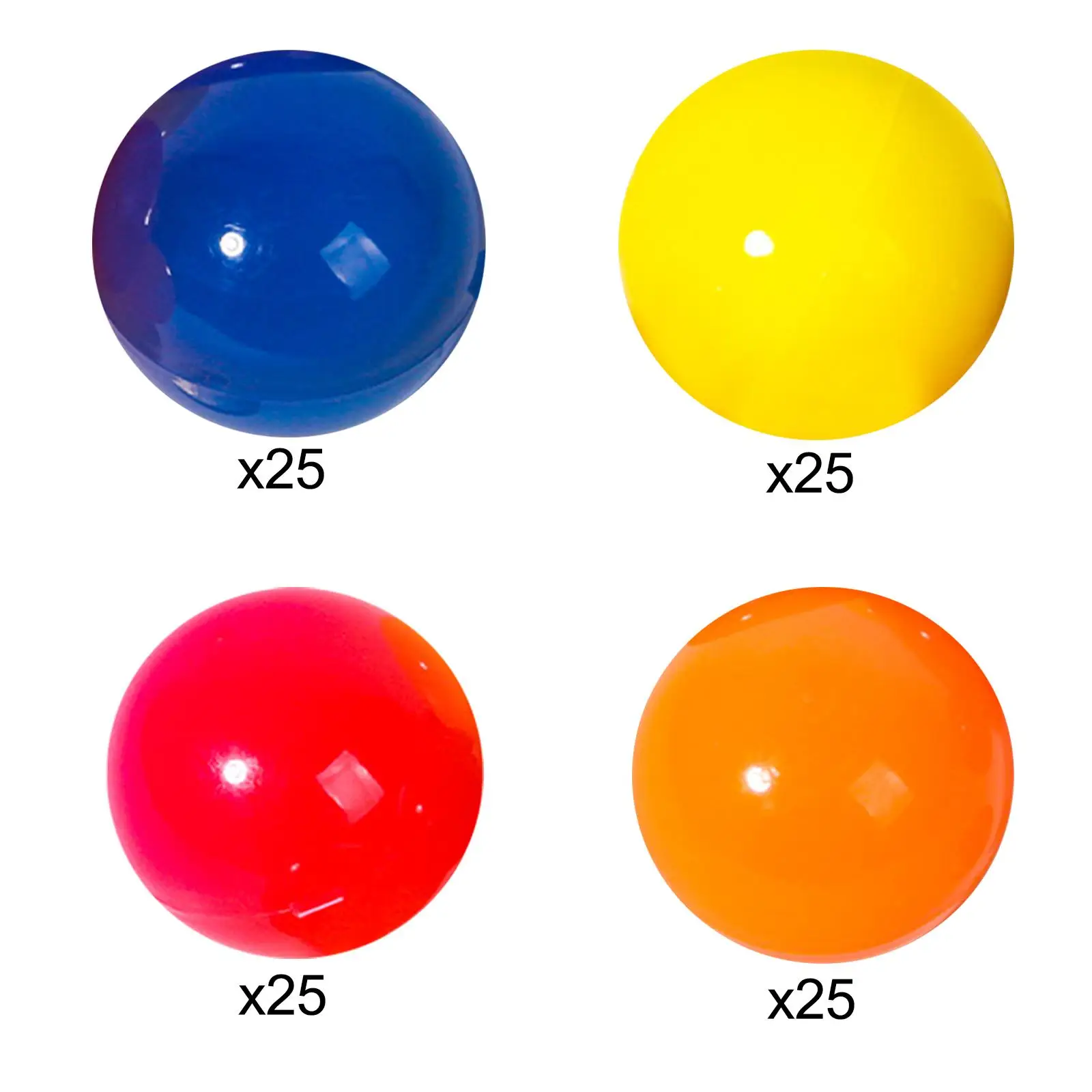 25x Bingo Ball Durable Replacement Fitments Lottery Balls Raffle Balls for Entertainment Market Traveling Household Camping thumbnail 3