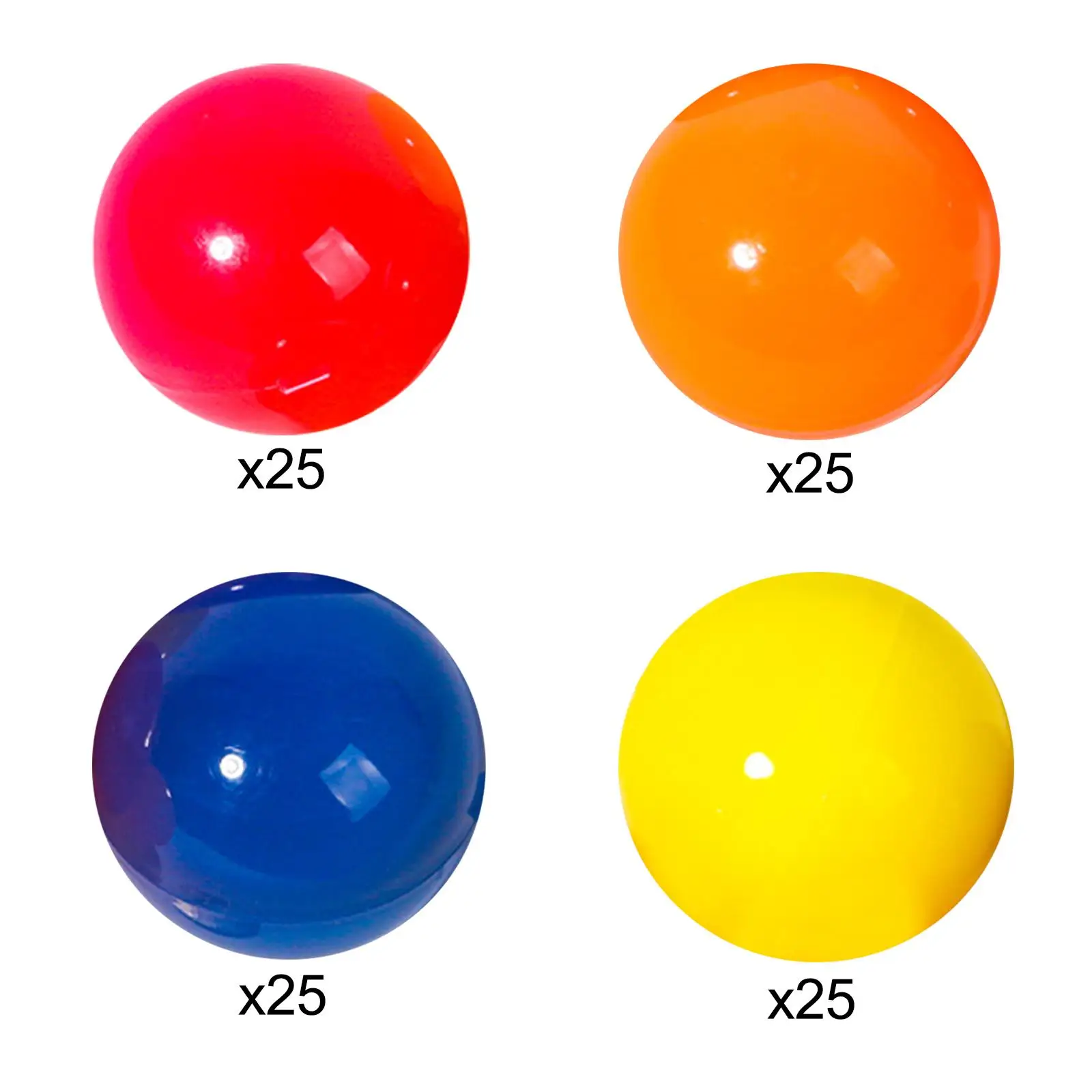 25x Bingo Ball Durable Replacement Fitments Lottery Balls Raffle Balls for Entertainment Market Traveling Household Camping thumbnail 2
