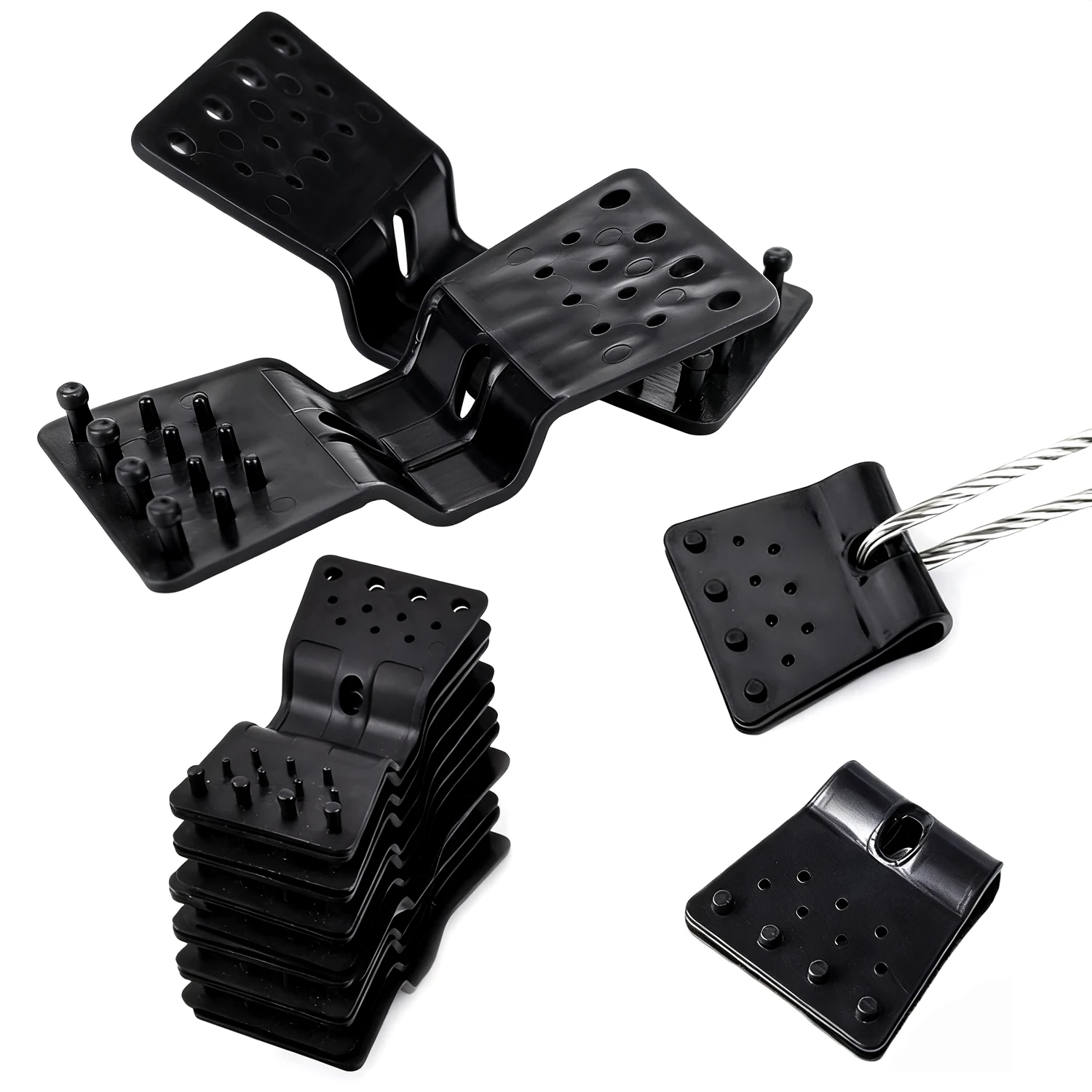 10-50pcs Garden Tools Sunshade Net Clip Butterfly Clip Greenhouse Shade Cloth Clips Fence Shading Net Clips Outdoor Tent Hangs thumbnail 2
