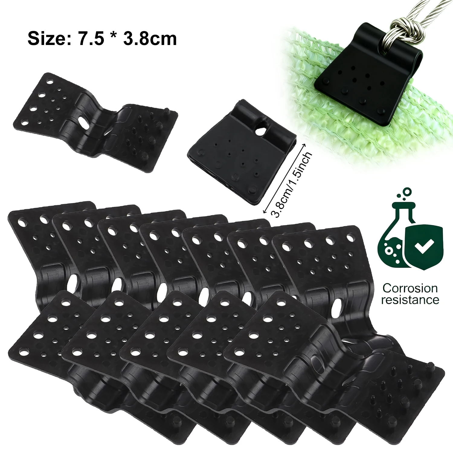 10-50pcs Garden Tools Sunshade Net Clip Butterfly Clip Greenhouse Shade Cloth Clips Fence Shading Net Clips Outdoor Tent Hangs thumbnail 6