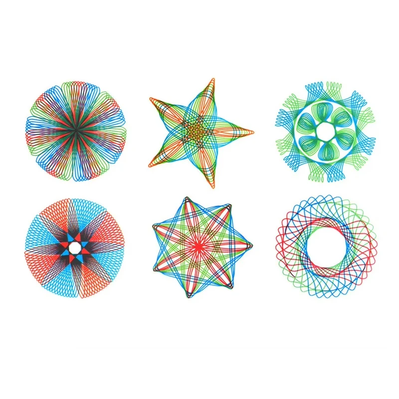 Funny Spirograph Drawing Toys Set Creative Gears Geometry Stencils Painting Template Art Crafts Kids Educational Students Gifts thumbnail 6