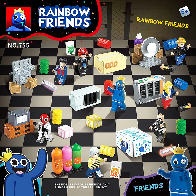 Rainbow friends, a full set of dolls, monsters, boys, building blocks, assembling toy ornaments and hand-made birthday gifts. thumbnail 5