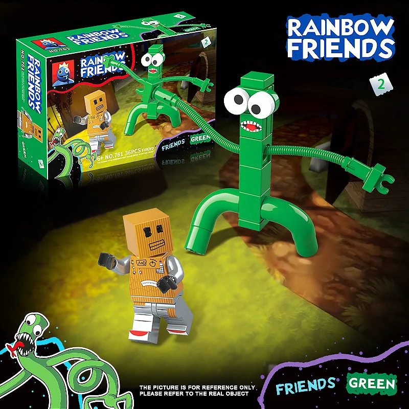 Rainbow friends, a full set of dolls, monsters, boys, building blocks, assembling toy ornaments and hand-made birthday gifts. thumbnail 4