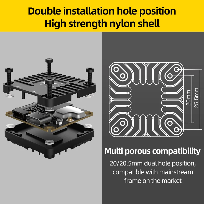 RATE O4 Lite Air Unit CNC KIT Wide-Angle Lens Shell Case Heatsink Aluminum Parts Coaxial Cable For DJI O4 Air Camera Drone FPV thumbnail 2