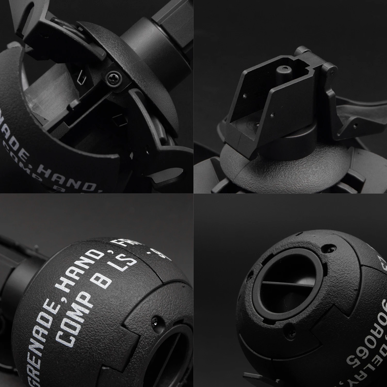2 Pcs Grenade Model Airsoft Paintball Tactcial Toy with 1Bag Ammo Fun Impact Pull Ring Grenade Toys for Adults Outdoor Sports thumbnail 5