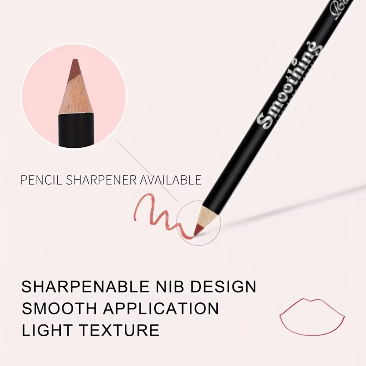 6-Color Waterproof Matte Lip Liner - Long-Lasting, Non-Transfer Formula, Matte Finish, 6 Versatile Shades thumbnail 4