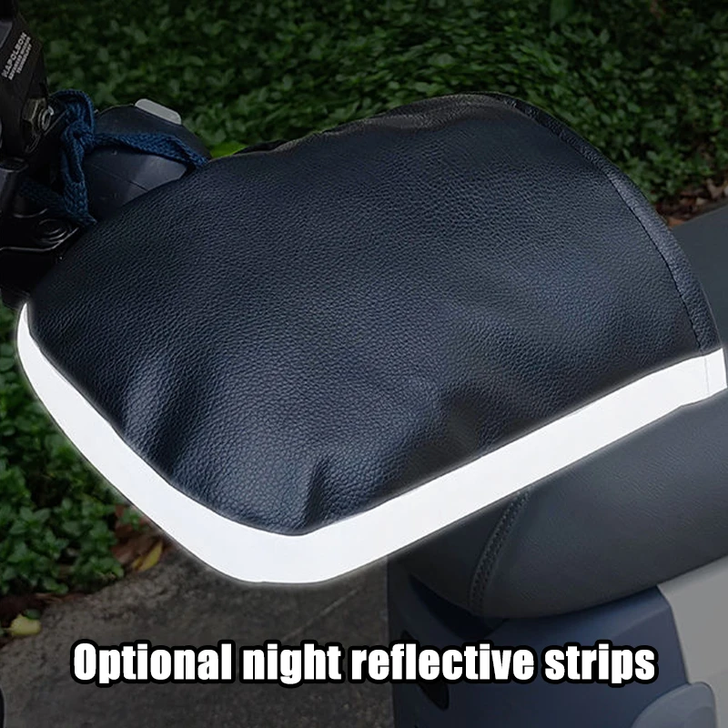 Windproof Waterproof E-Bike Handlebar Protector Winter Cold Weather Riding Motorcycle Bicycle Cover thumbnail 5