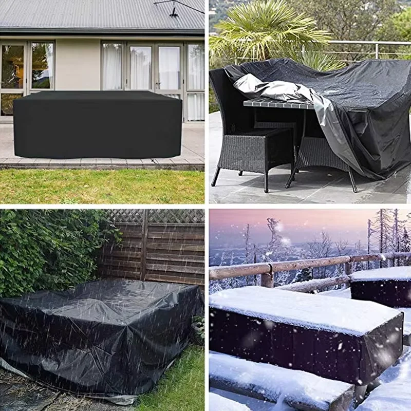 Real Outdoor Cover for Garden Furniture Rain And Snow Resistant Patio Chair Sofa Table Dust Cover Protective Outdoor Cushion thumbnail 3