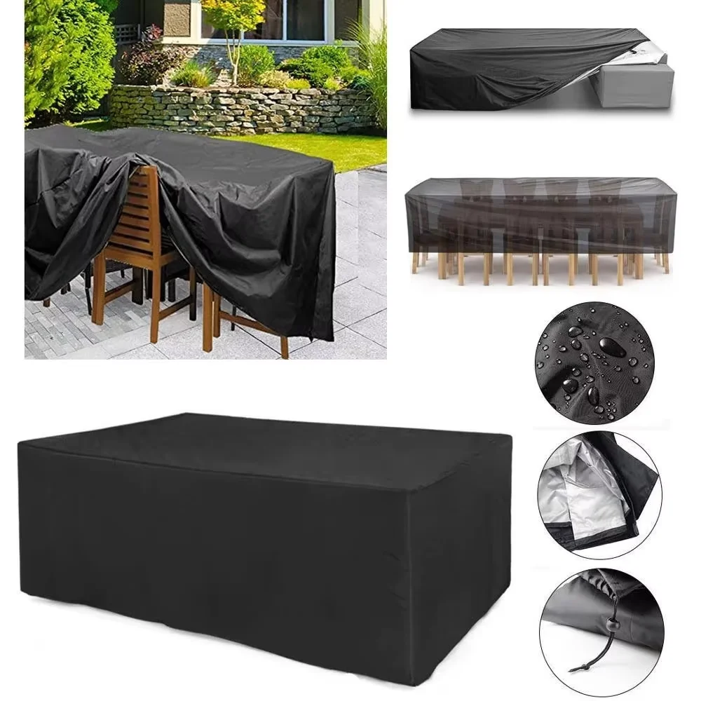Real Outdoor Cover for Garden Furniture Rain And Snow Resistant Patio Chair Sofa Table Dust Cover Protective Outdoor Cushion thumbnail 2