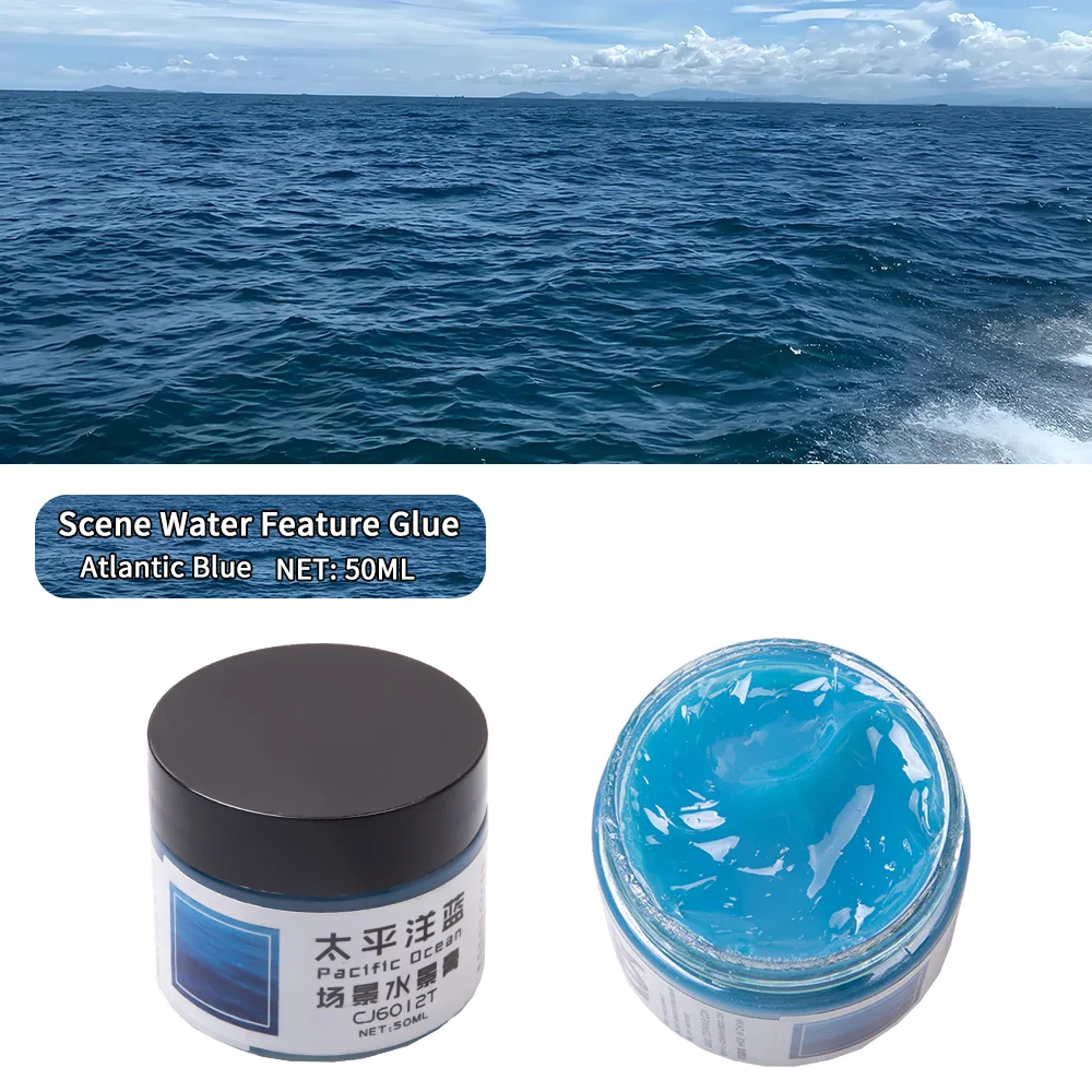 Diy Model Making Waterscape Paste Rivers/Oceans/Lakes/Static Simulated Water Effect Cream Scene Making Materials Diorama 50ML thumbnail 5
