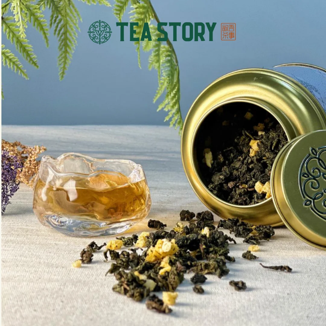 Tea Story Peach Oolong Tea [Weight Management] Cold Brew Fruit Infusion, Deluxe can 80g thumbnail 3