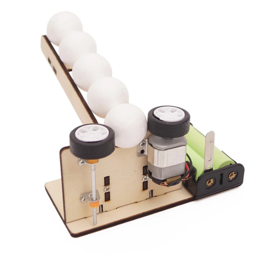 DIY Automatic Serving Machine Children's Hands-On Puzzle Toy Kinetic Energy Transfer Experiment Scientific Education Prop thumbnail 2