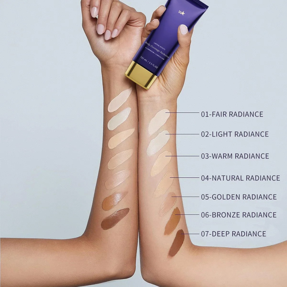 Westmore Beauty Body Coverage Perfector – Waterproof Leg & Body Makeup - Tattoo Cover Up Makeup - 3.5 Oz (Natural Radiance) thumbnail 2