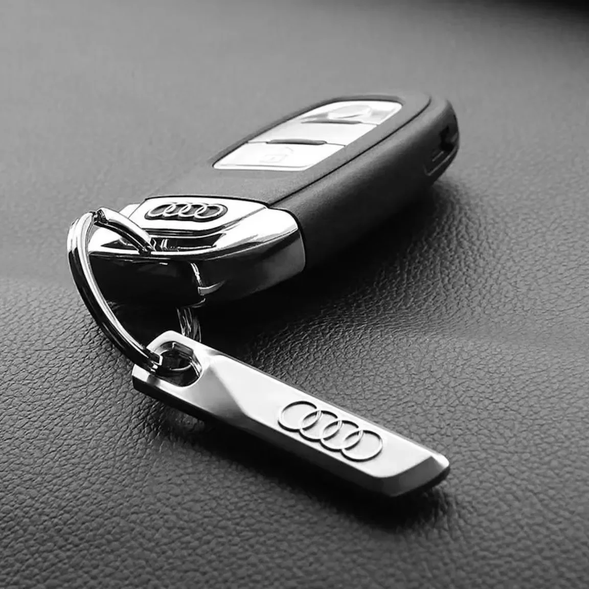 1PC Automotive Metal Keychain Interior Decoration Accessories for Audi A3 A4 A5 A6 A7 B5 B6 C5 C6 8P 8V Q2 Q3 Q5 Q8 TT RS3 RS4 thumbnail 6