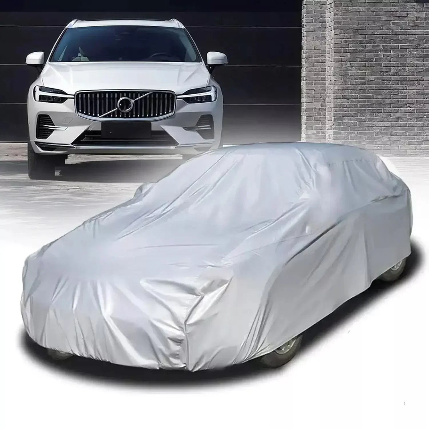 Universal Full Car Cover Portable Outdoor Waterproof UV Protection Anti-Scratch Resistant Car Clothing Auto Dust Cover Accessory thumbnail 6