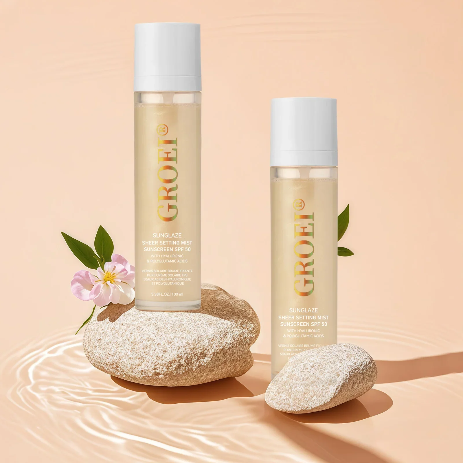 100ml  SPF 50 Sunscreen Setting Spray Sheer Setting Mist Sunscreen Spray Facial  Skin Care Lightweight & Non-Greasy thumbnail 6