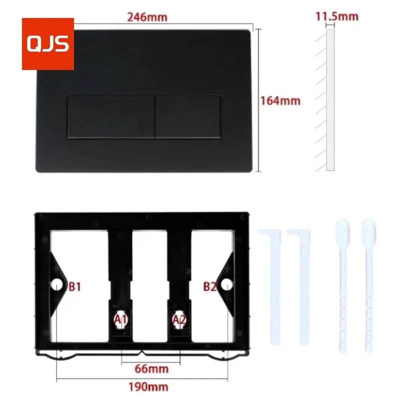 Dual Flush Button Actuator Plate for Geberi-t Toilet Concealed Cisterns, Sigma Samba Wall-mount Tanks Flush Pannel UP300 320 720 thumbnail 4