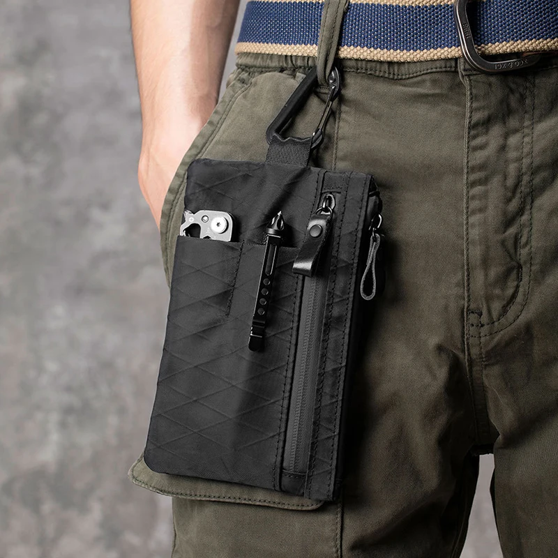 Zip Clutch with Wristband, Passport Holder Zipper Wallet  waterproof multifunctional card bag Outdoor travel storage bag thumbnail 4