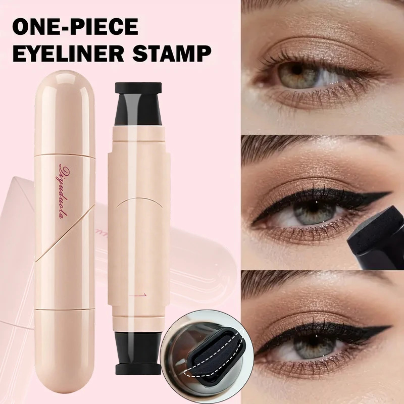 Waterproof Rotating Eyeliner Stamp Pen, Sweat Proof & Long Lasting Easy to Use for Beginners Lazy Makeup, Perfect for Daily thumbnail 5