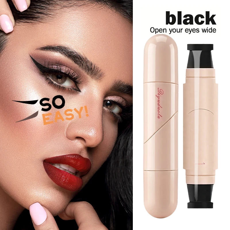 Waterproof Rotating Eyeliner Stamp Pen, Sweat Proof & Long Lasting Easy to Use for Beginners Lazy Makeup, Perfect for Daily thumbnail 3
