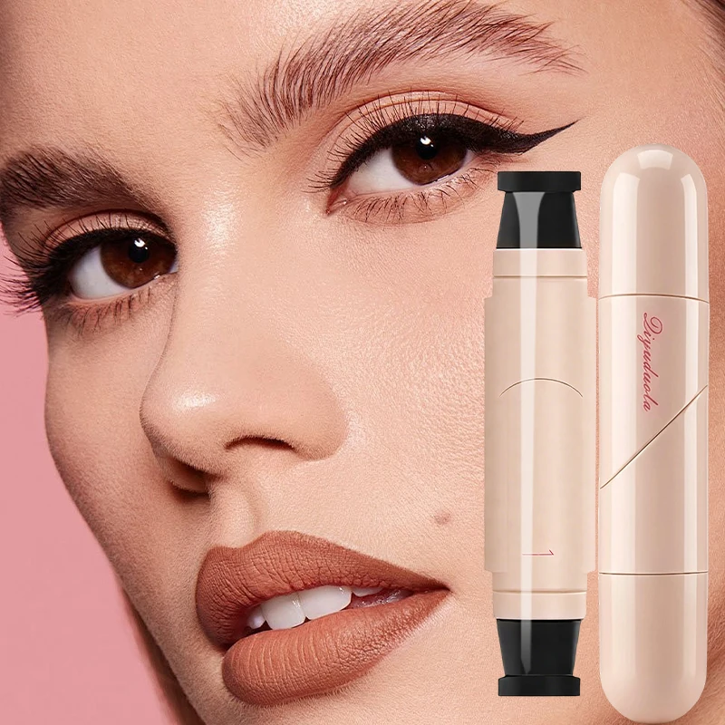 Waterproof Rotating Eyeliner Stamp Pen, Sweat Proof & Long Lasting Easy to Use for Beginners Lazy Makeup, Perfect for Daily thumbnail 2