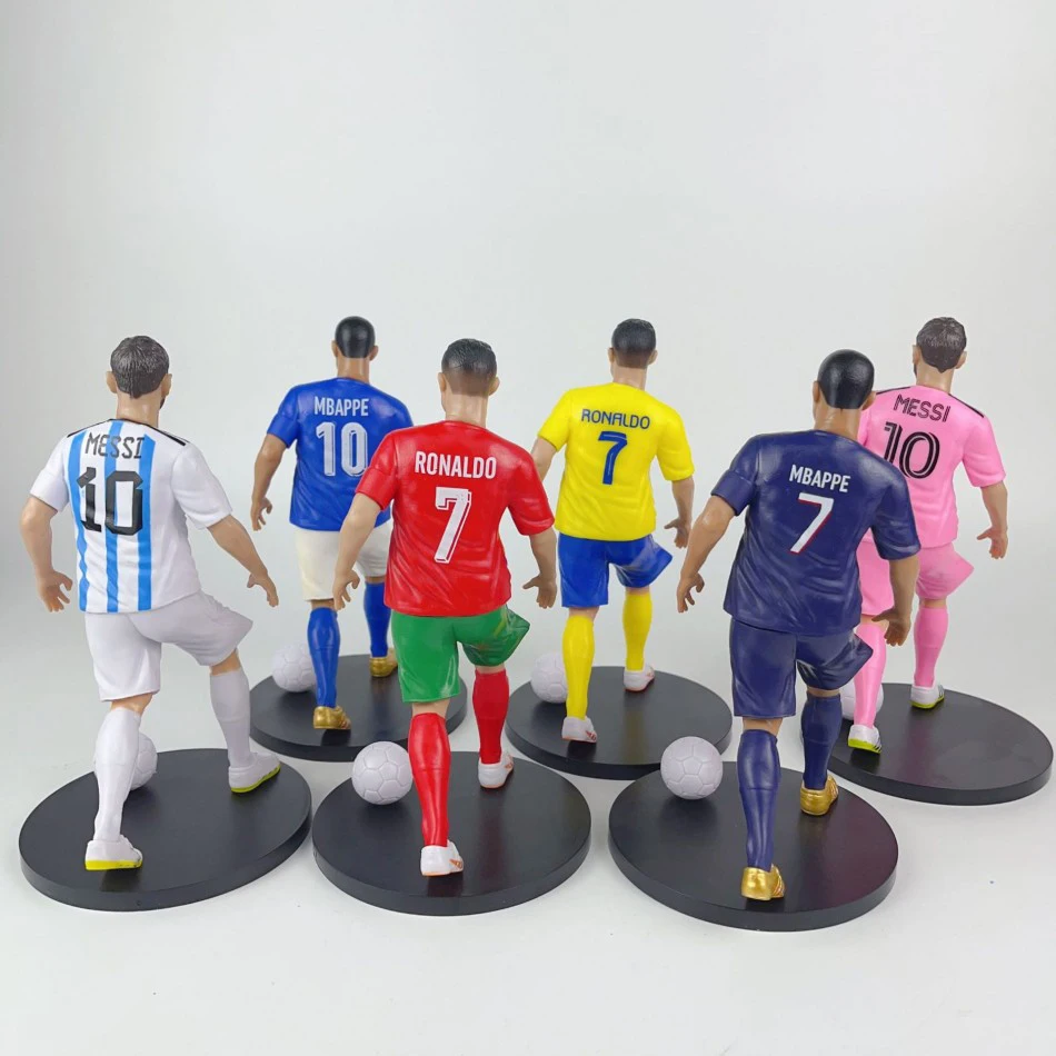 Football Star  Model Dolls Cartoon Cute Action Figure Car Accessories Football Fans Gifts 1-8pcs/set thumbnail 4