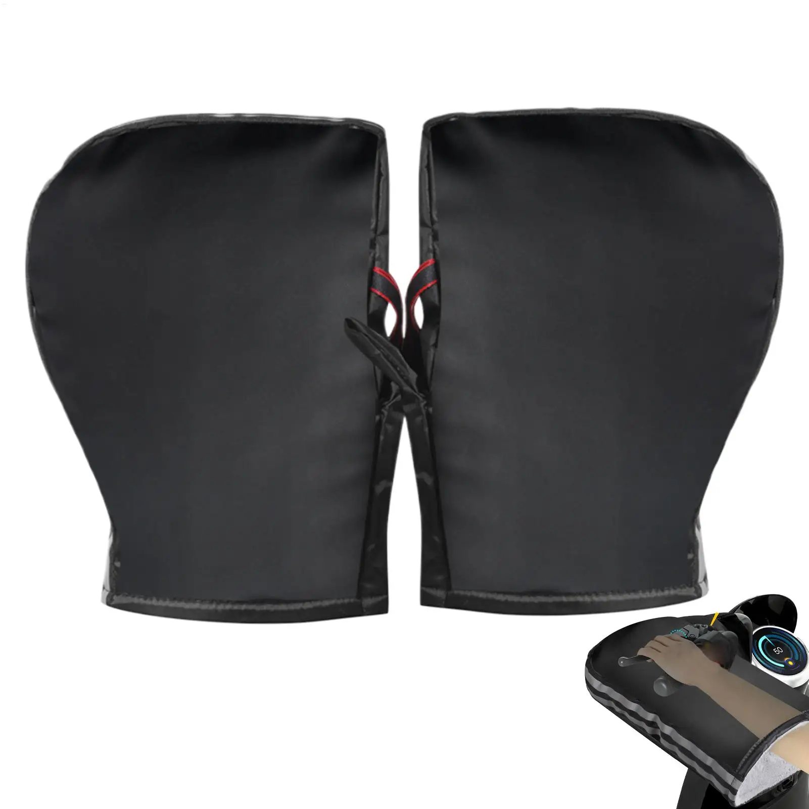 Winter Warm Windproof Motorcycle Gloves Handlebar Muffs Cover for Electric Scooter Bike Cold Weather Motor Riding Biking Road