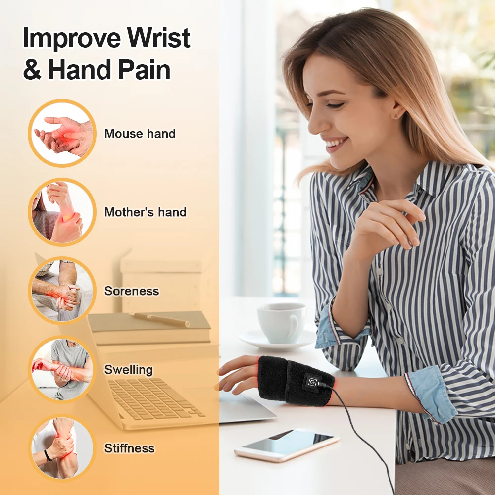 Home Multifunctional 660 and 850nm Near Infrared Light Wrist Guard Health Care Wristband Beauty Health Care Device thumbnail 4
