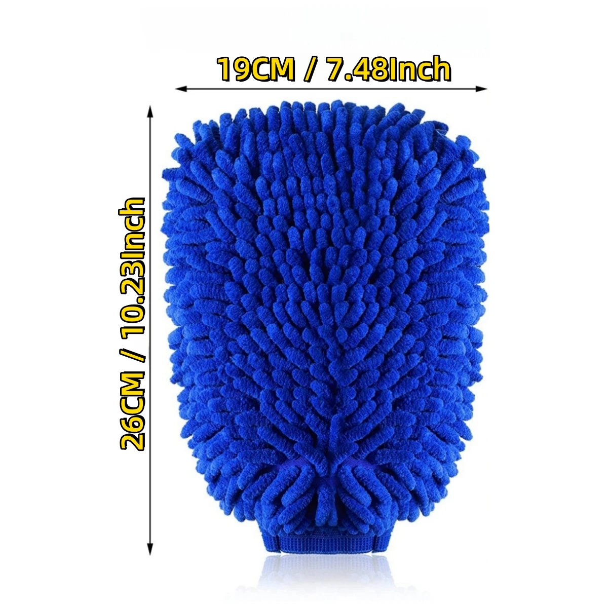 Double-sided Motorcycle Care Cleaning Gloves Cleaning Cloth Towel Microfiber Washable Car Washing Gloves Washing Accessories thumbnail 2