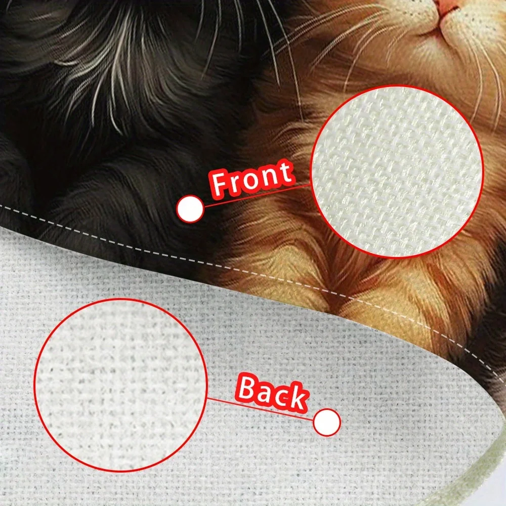 Cats Printed Placemats, Table Mats, Washable Placemats for Kitchen Dining Table Decoration thumbnail 6
