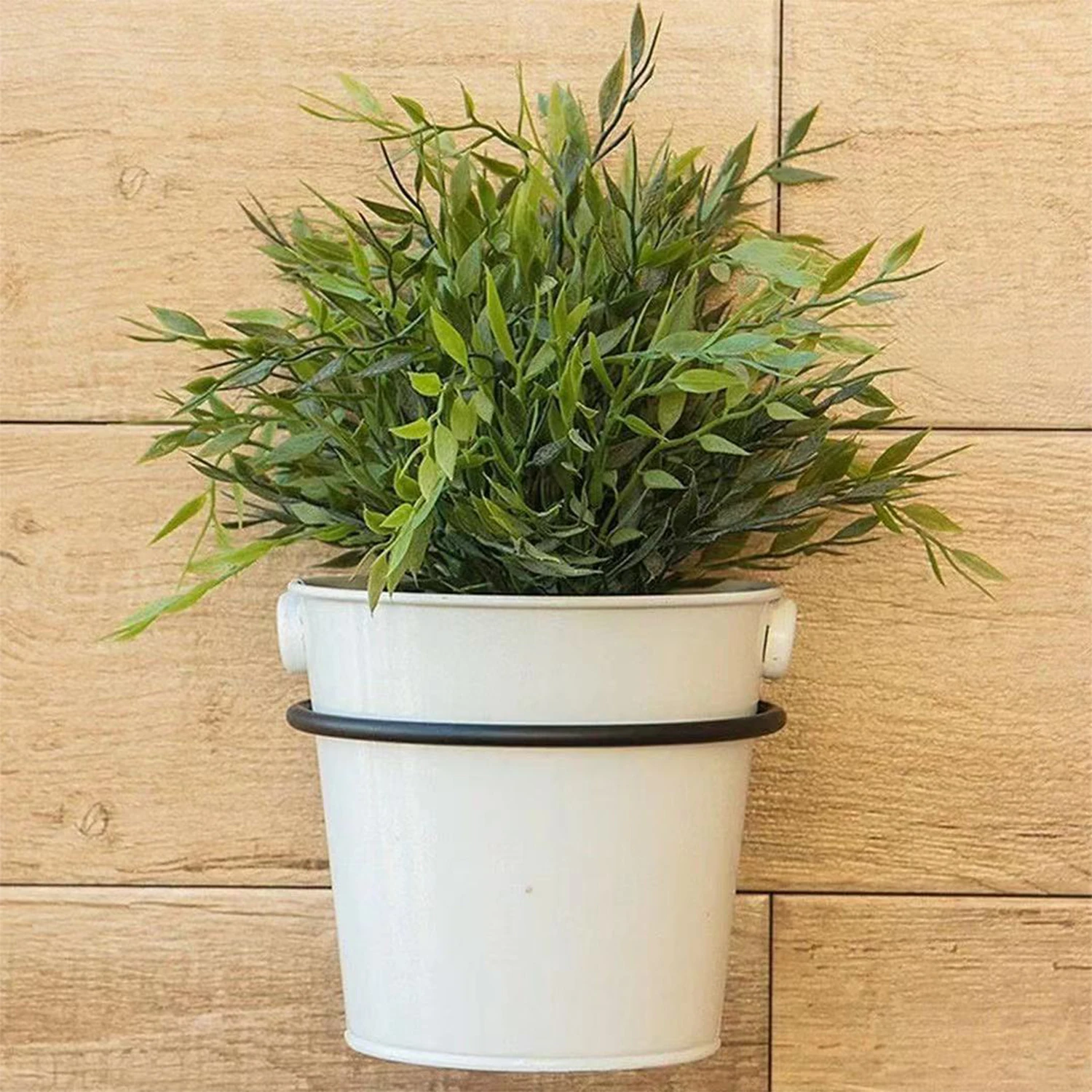 Wall Mounted Flowerpot Holder Metal Planter Hook Bonsai Hanging Basket Ring Planter Pot Stand Indoor Outdoor Gardening Decor thumbnail 3