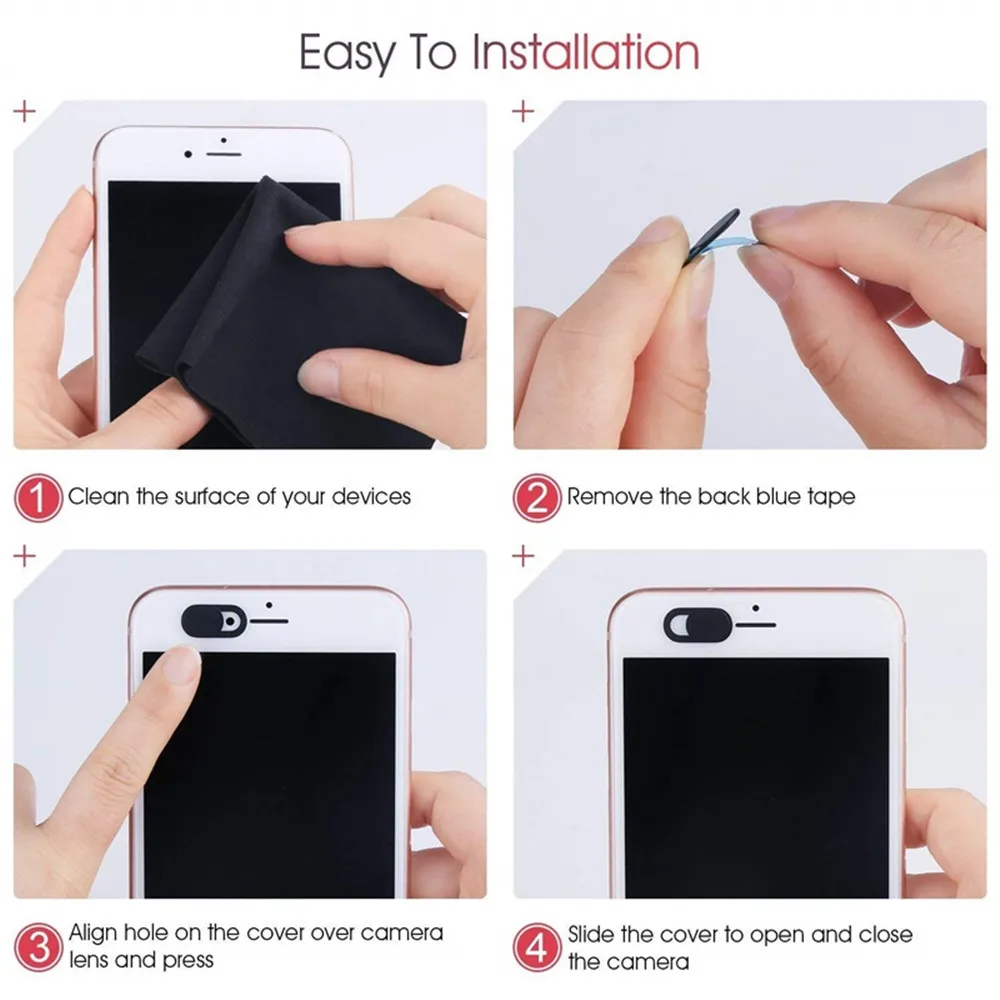 20/10/5/1PCS Sliding Webcam Cover Laptop Camera Cover Slider Phone Antispy For iPad Laptop Macbook Tablet lenses Privacy Sticker thumbnail 4