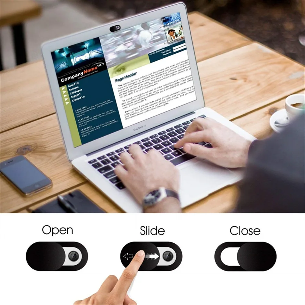 20/10/5/1PCS Sliding Webcam Cover Laptop Camera Cover Slider Phone Antispy For iPad Laptop Macbook Tablet lenses Privacy Sticker thumbnail 3