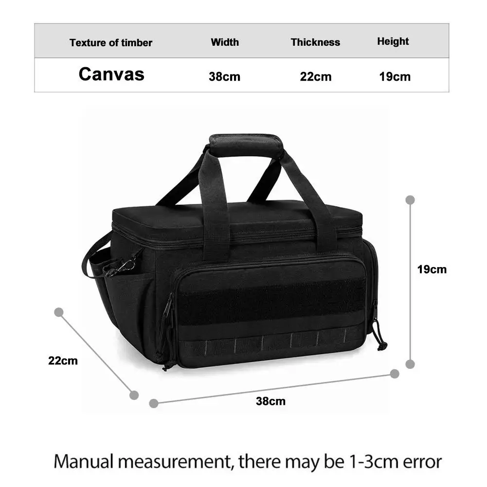 High-capacity Tool Storage Bag Comfortable Handle Thick Padded Base Easy Carrying Tool Case Black Color Water Resistant Tool Bag thumbnail 5