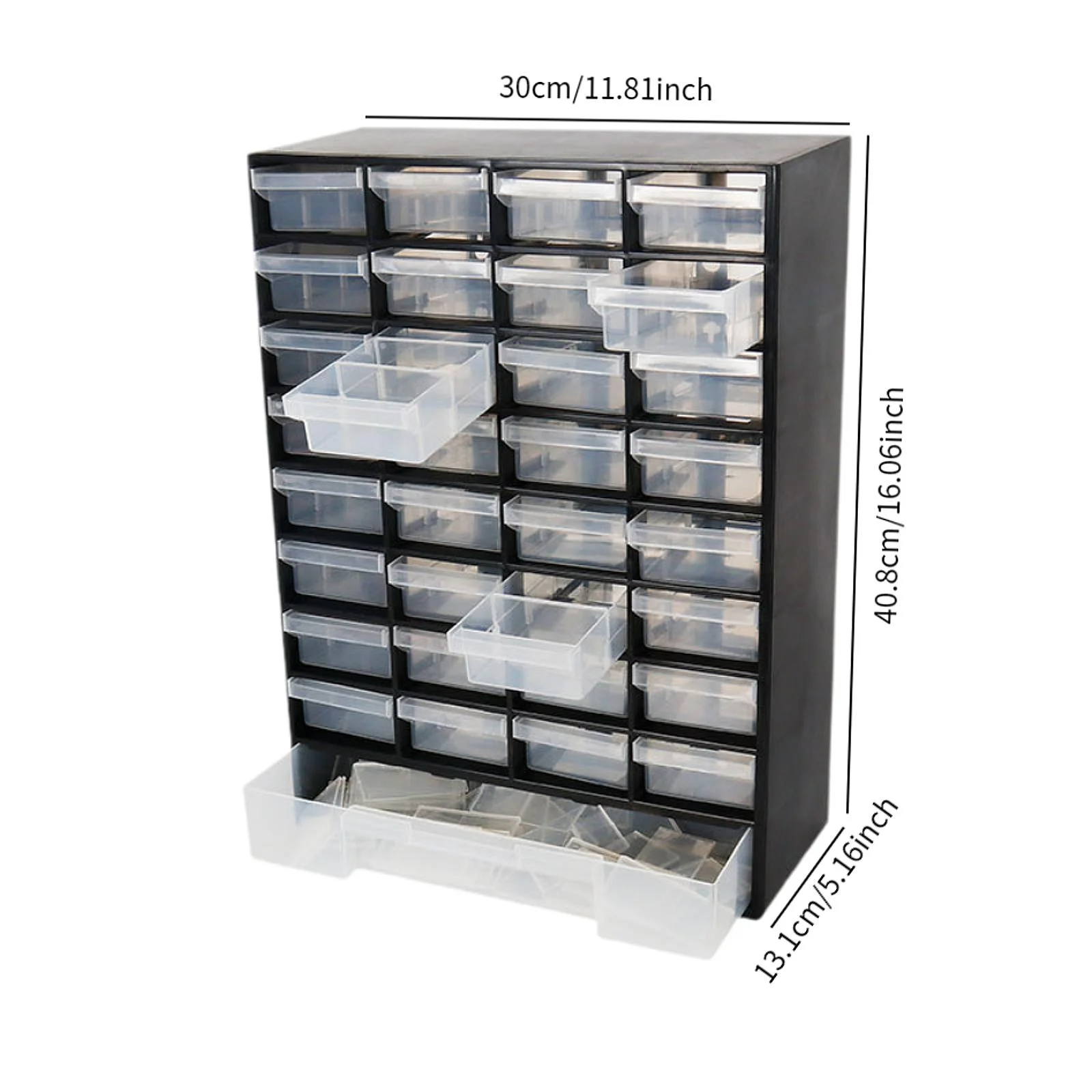 Drawer Storage Cabinet Organizer, Tool Box Container Garage Organization for Parts Hardware Nuts Screws Beads Garage thumbnail 6