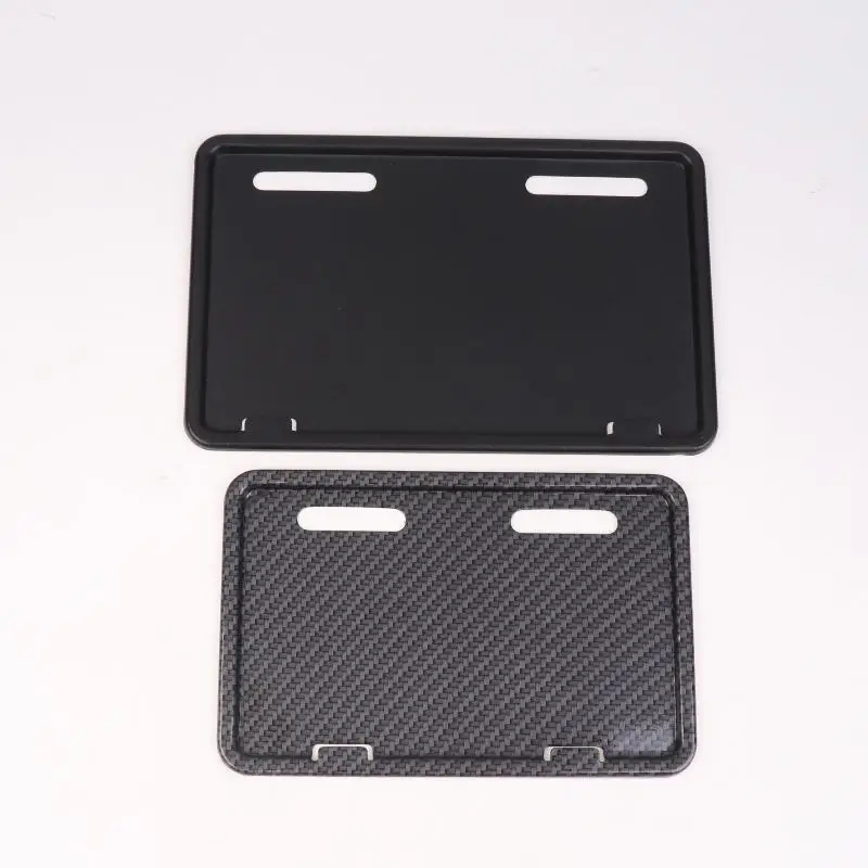 1Pcs Universal Electric Bicycle Stainless Steel License Plate Holder Frame Anti-theft Protective Cover Motorcycle License Plate thumbnail 4