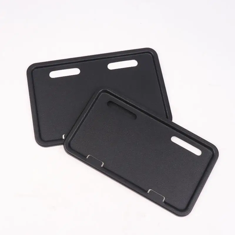 1Pcs Universal Electric Bicycle Stainless Steel License Plate Holder Frame Anti-theft Protective Cover Motorcycle License Plate thumbnail 5